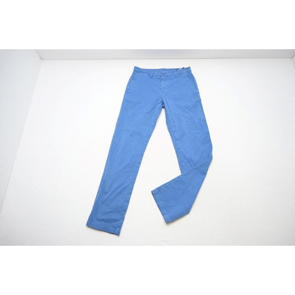 Vineyard Vines Slim Fit‎ Pants Stretch Blue Whale Flat Khaki Chino Mens 28 x 32